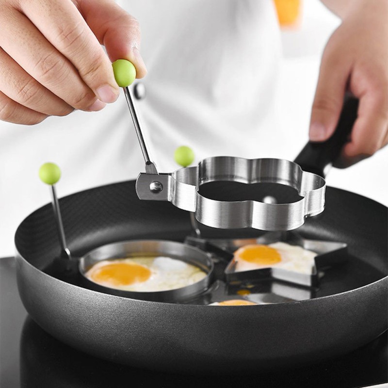 Fitness-centered Stainless Steel Omelet Mold Breakfast Maker Images